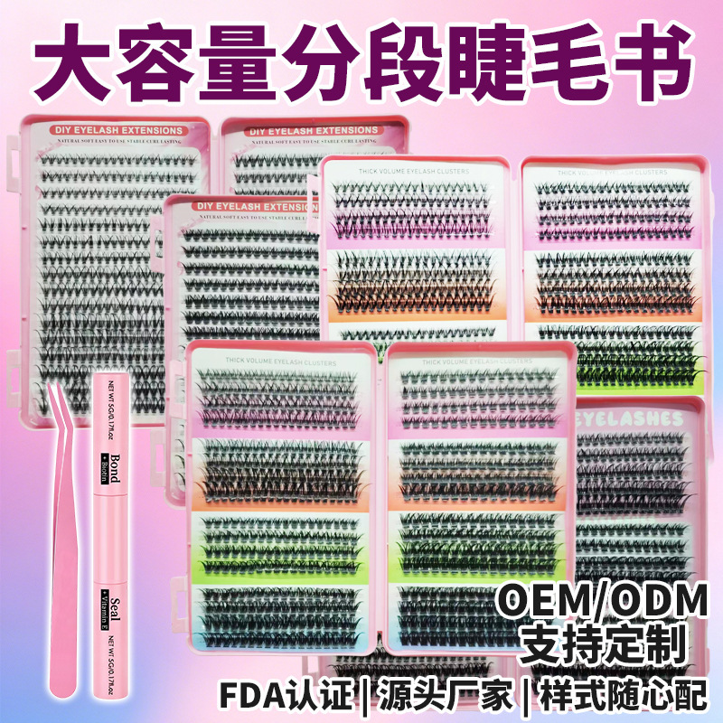 Large-capacity, segmented, mixed-style eyelash book for export – the perfect choice for DIY eyelash extensions, creating realistic, three-dimensional, and comfortable looks for parties Large-capacity, segmented, mixed-style eyelash book for export – the perfect choice for DIY eyelash extensions, creating realistic, three-dimensional, and comfortable looks for parties
