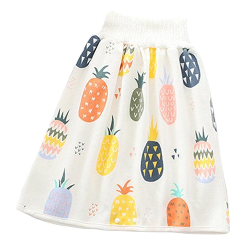 Falda de pañal de bebé pantalones de entrenamiento de baño impermeables para bebés anillo anti-enuresis noche artefacto de orina pañal de tela para niños