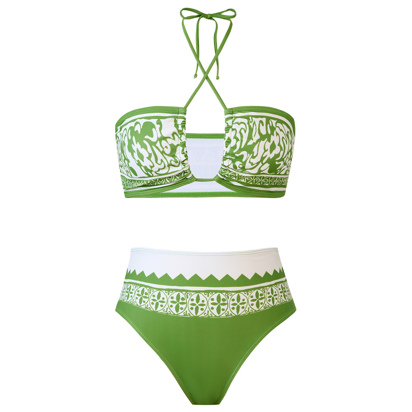 Printing Pattern Women's Sexy Printing 2 Pieces Bikinis Swimwear