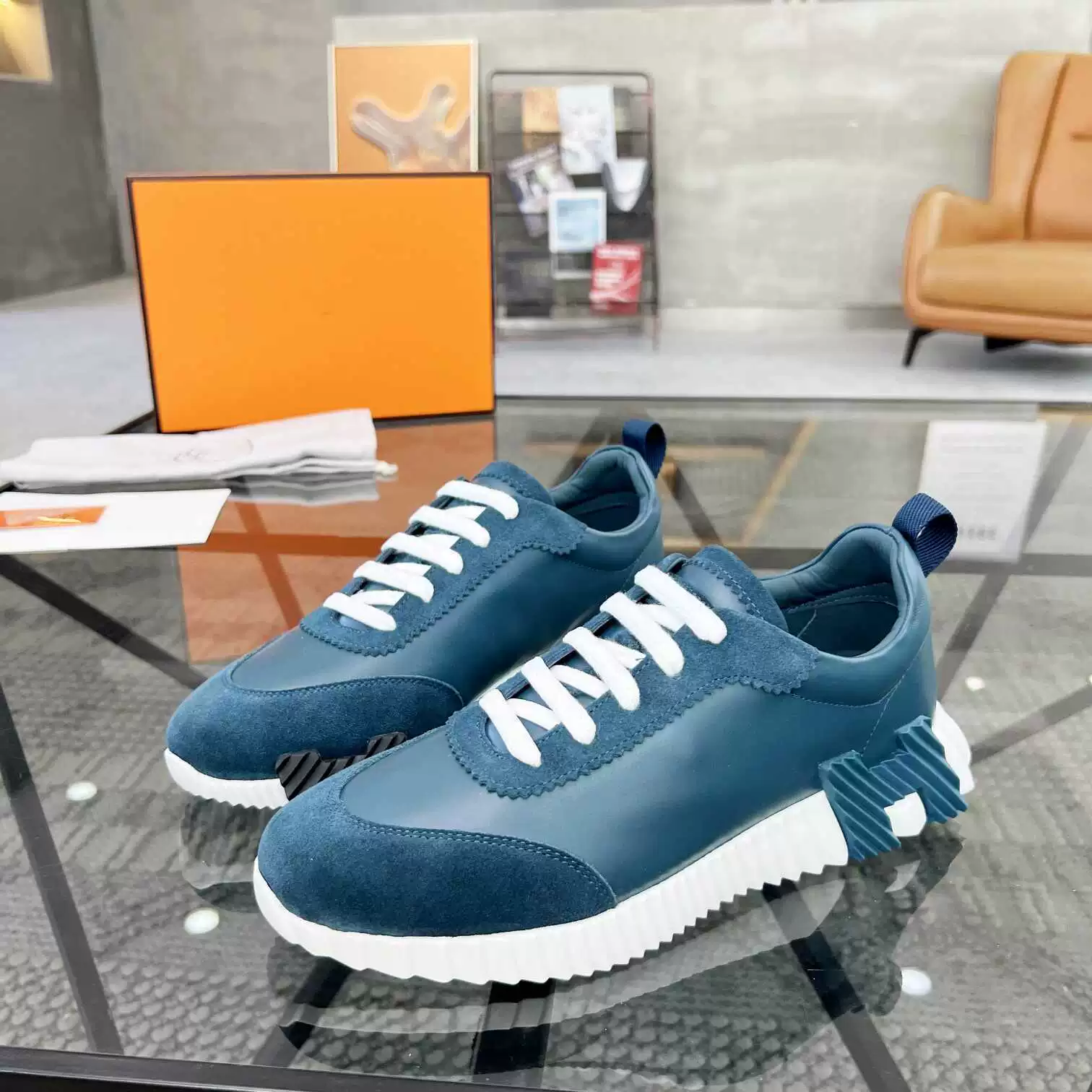 Осенняя новая кожаная дышащая повседневная спортивная обувь мужская кожаная обувь для бега мужская дорожная обувь мужская пробежка