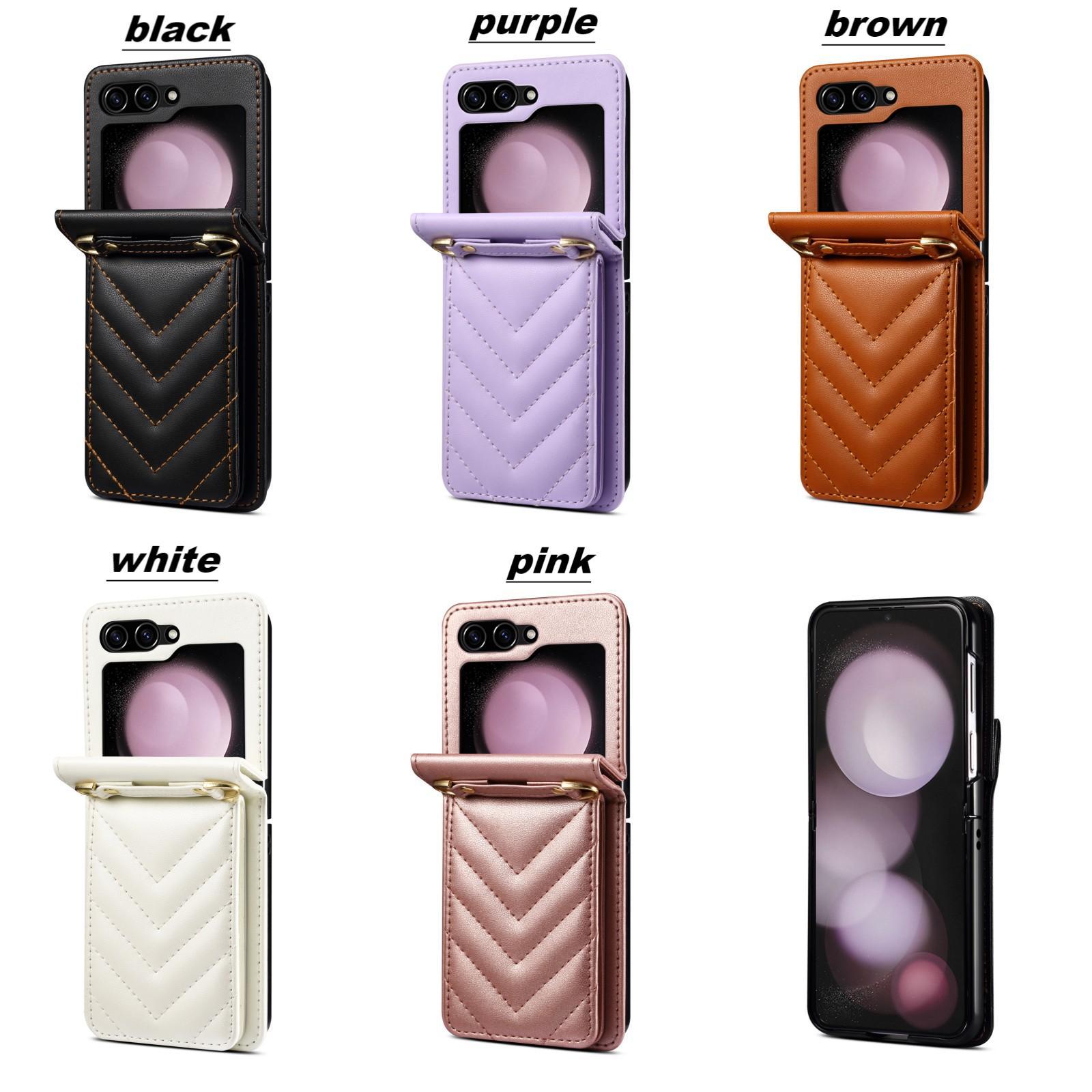 Funda con cordón para samsung galaxy z flip 5 4 3 estilo elegante_voghion.com