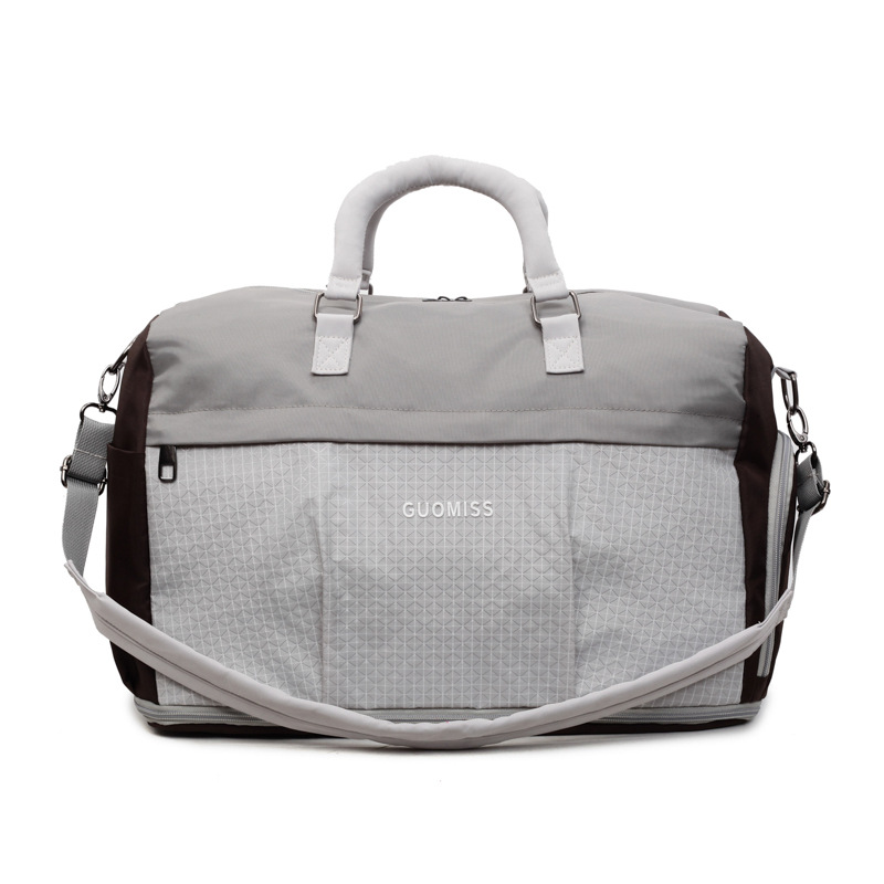 Bolsa de viaje corto de gran capacidad bolsa de equipaje expandible bolsa deportiva de ocio bolsa de ejercicios de mujer separación seca y húmeda mochila