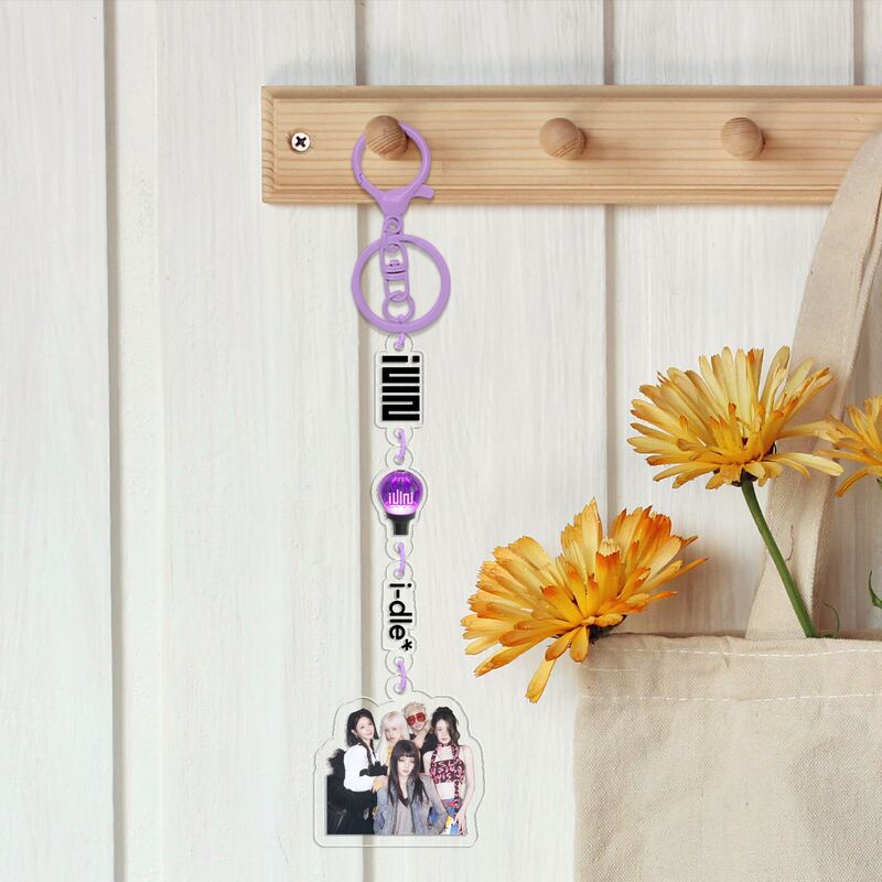 KPOP 韓流アクリルストリングペンダントキーホルダー BT BL ボーダーモンスター NJZ EN スターペルフェルエバッグペンダント DIY|undefined