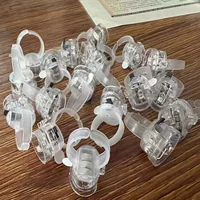 Рождественские светящиеся кольца Аксессуары Мультяшный мягкий резиновый свет для пальцев светодиодный блеск кольца маленькие аксессуары с завода прямых продаж