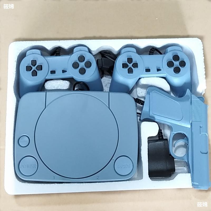 FC插卡式游戏机 怀旧款 老式黄卡双人手柄连电视90经典款80年代后|ms