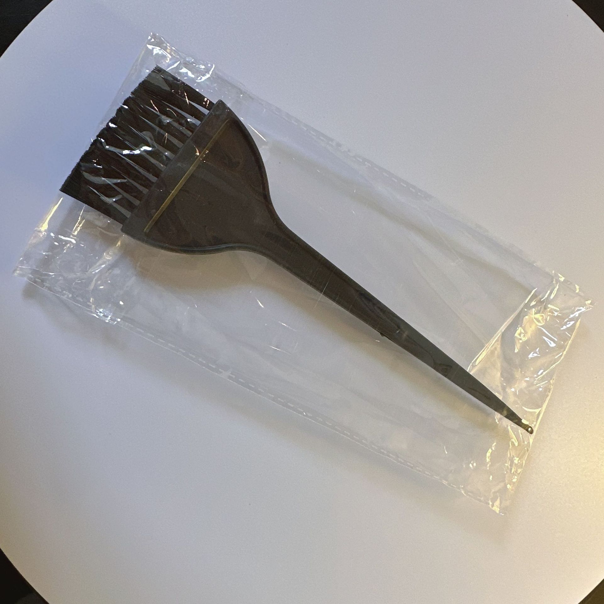 Cepillo negro recto cepillo de nylon salón de peluquería aceite teñido cepillo unilateral herramientas de peluquería cepillo casero cuidado del cabello dientes delgados