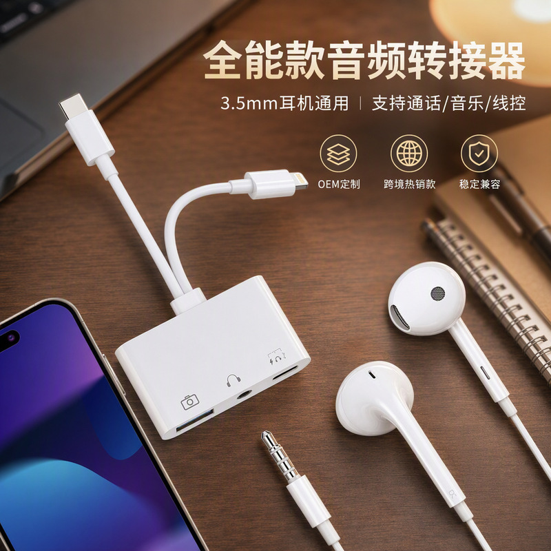 Audio Headset type-c Adapter Adapter for Apple iphone15 Huawei Xiaomi Glory oppo Audio Headset type-c Adapter Adapter for Apple iphone15 Huawei Xiaomi Glory oppo