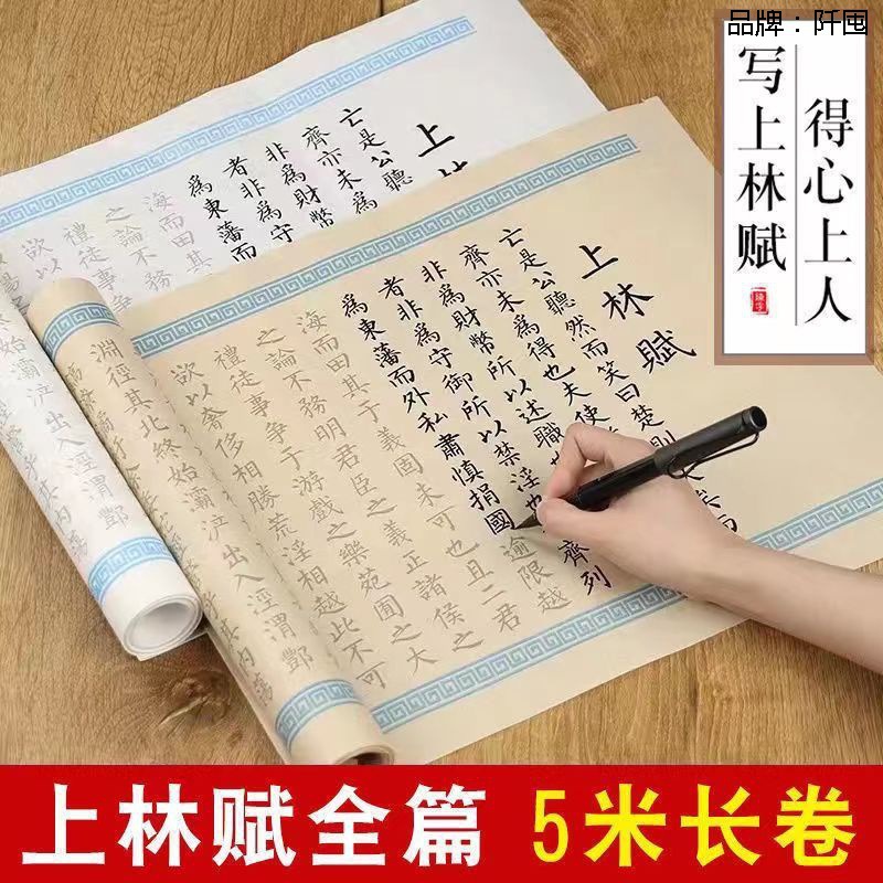 上林赋长卷硬笔5米长卷全篇卷轴钢笔小楷毛笔字临摹司马相如文房