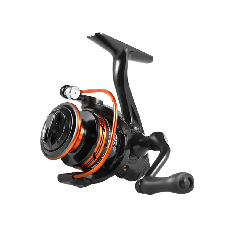 Equipo de pesca Yongshun mini rueda giratoria Palma tesoro pequeña rueda de pesca carretera Rueda asiática boca de caballo raya blanca micro rueda de pescado cabeza de metal