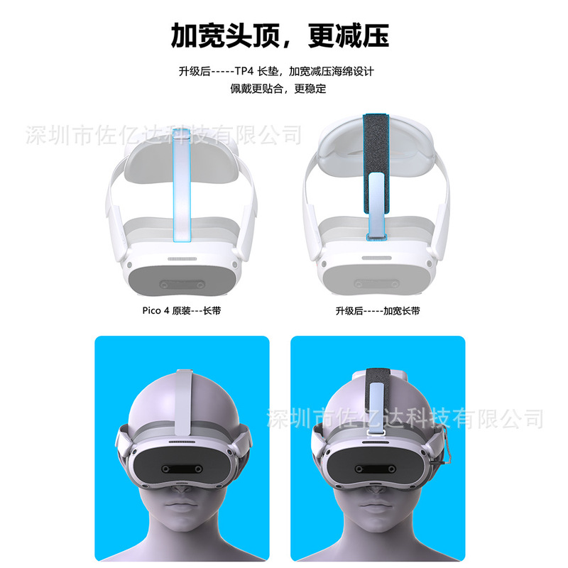 适用于Pico4精英电池头戴Pico4 Ultra头戴 PICO4 Pro电源续航头戴|undefined
