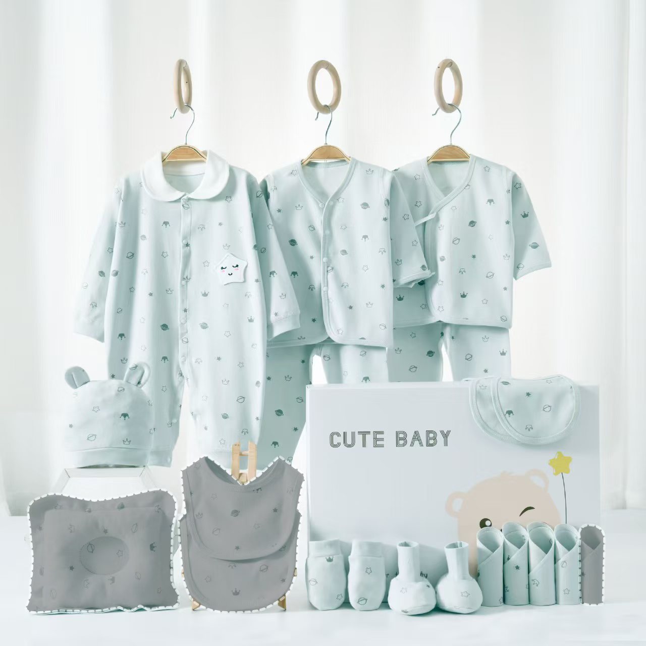 2301 - Blue 16-piece set (all seasons)