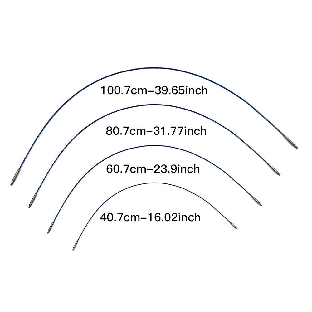 Herramientas de tejido transfronterizas Aguja de anillo desmontable de madera de color Juego de 11 piezas de aguja de anillo desmontable de madera de color mágico sintético