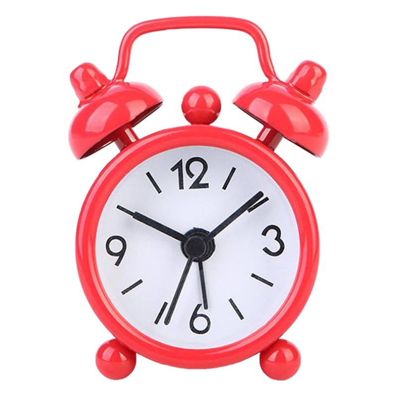 4cm Mini Metal Small Alarm Clock Pocket Digital Clock Student Gift Clock Alarm Clock for Primary School Students