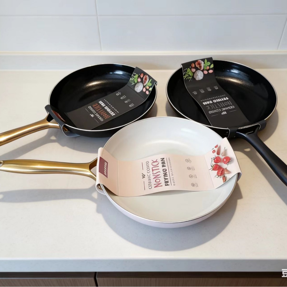 외국 수출용 원본 세라믹 프라이팬, 미국 수출용 세라믹 논스틱 프라이팬, 세라믹 조리기구