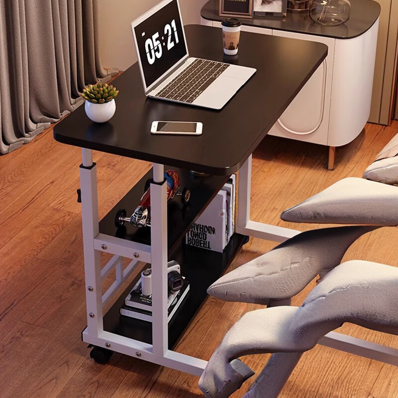 Escritorio de estudio ajustable, mesita de noche, mesa auxiliar, escritorio de ordenador para dormitorio, escritorio de oficina móvil para dormitorio, mesita de noche para dormitorio.