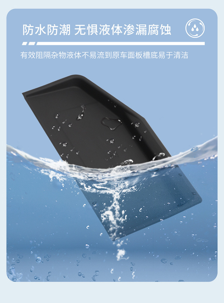 Suitable for 24-26 Models of Lexus Gx550H Wireless Charging Silicone Anti-Slip Mat, Dedicated Modification for the Center Console Protection Mat