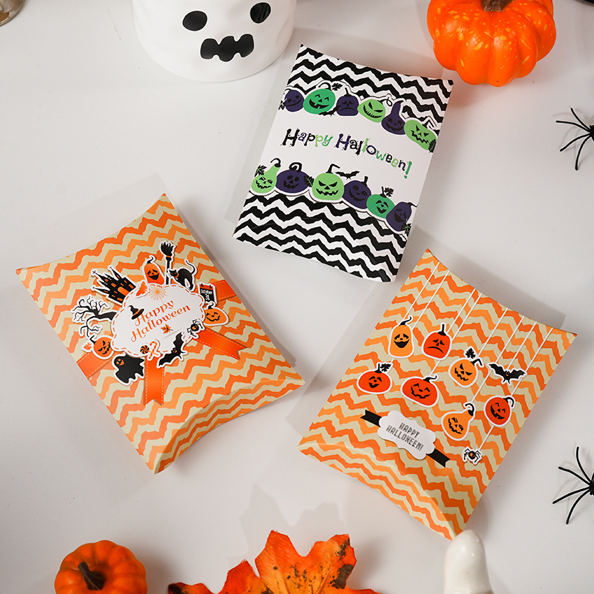 跨境新款 万圣节派对儿童节糖果饼干包装纸盒 小视频礼物零食包装