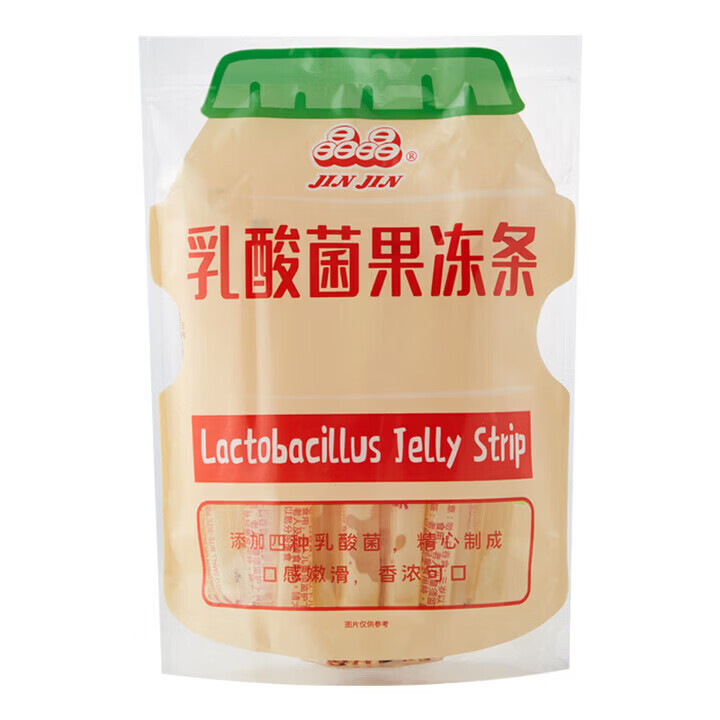 进口晶晶乳酸菌果冻条白桃吸吸魔芋蒟蒻椰果冻百香果儿童零食390g