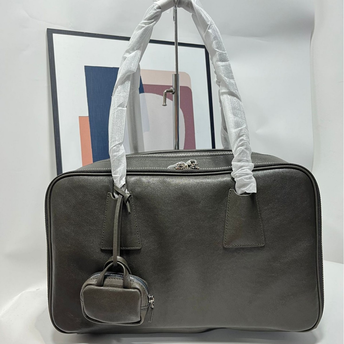 Niche Design Retro Cowhide Bowling Tote Bag 2025 New Casual Versatile Handbag Shoulder Underarm Bag For Women