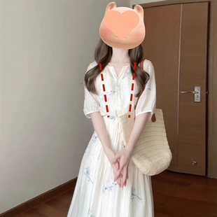 Postpartum Nursing Wear New French Floral Maternity Dress Summer Gentle Style Classy Elegant Outing Nursing Clothes