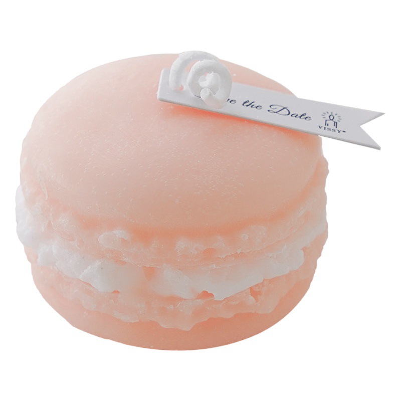 Velas de aromaterapia de macaron con souvenirs al por mayor fragancias de boda pequeños regalos hechos a mano cera de modelado de simulación de candle