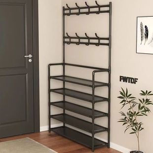 Simple Shoe Rack Multi-layer Household Floor One-piece Shoe and Hat Rack Door Coat Rack Shoe Rack Rental Room Shoe Cabinet