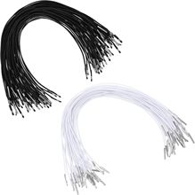 现货30公分黑白松紧弹力绳扣 金属倒刺卡扣面具绳 文件夹橡筋绳