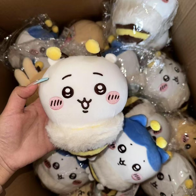 MINISO名创优品chiikawa樱花季蜜蜂毛绒夹子可爱毛绒公仔礼物玩偶|undefined