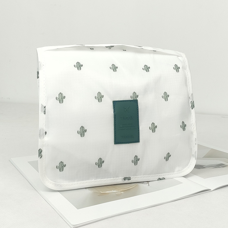 Nueva bolsa de lavado de almacenamiento de gancho de viaje plegable bolsa de cosméticos bolsa de almacenamiento de organización portátil fábrica al por mayor