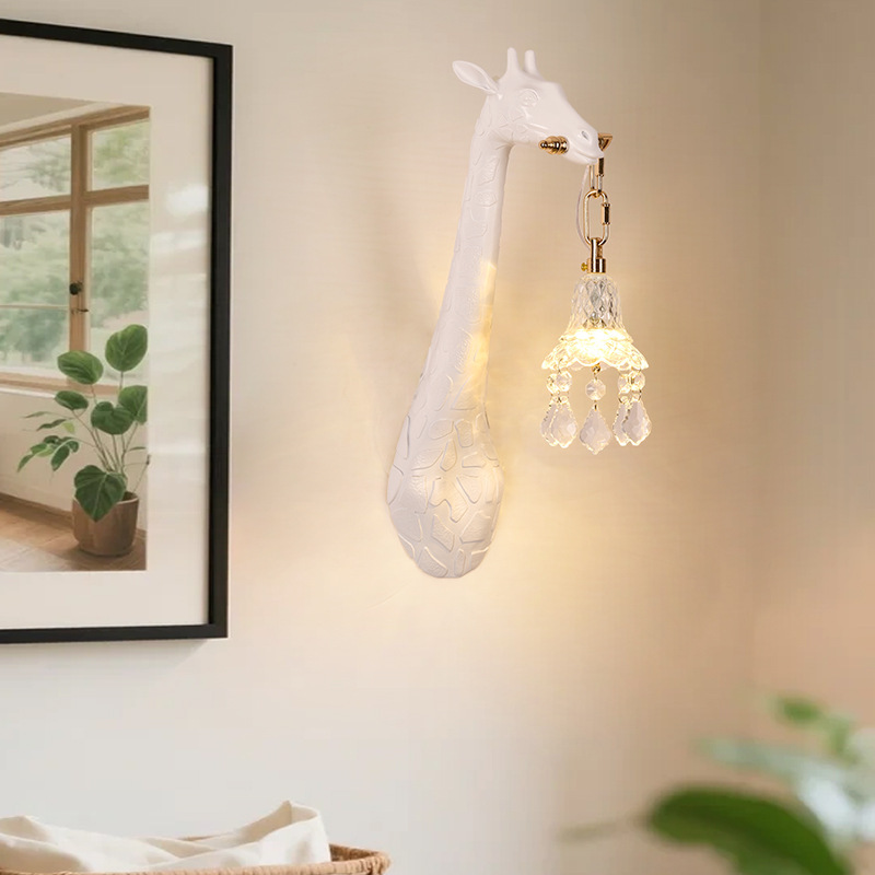Giraffe Wall Lamp Bedside Living Room Lamp Nordic Style Design High-End Creative Modern Corridor Lamp Cross-Border