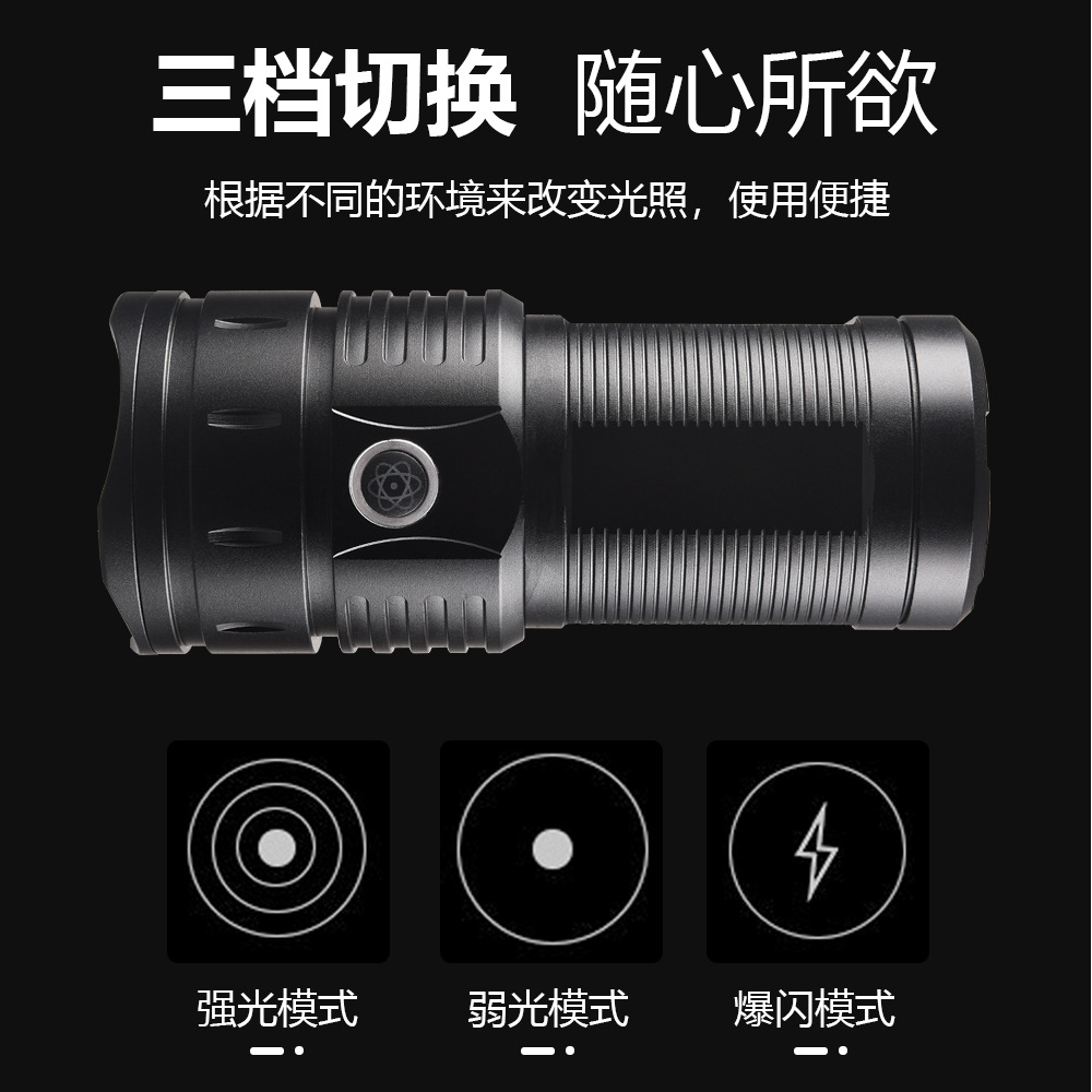 Nueva P50 brillante linterna LED de largo alcance hogar Luz de emergencia al aire libre camping iluminación impermeable luz corriente