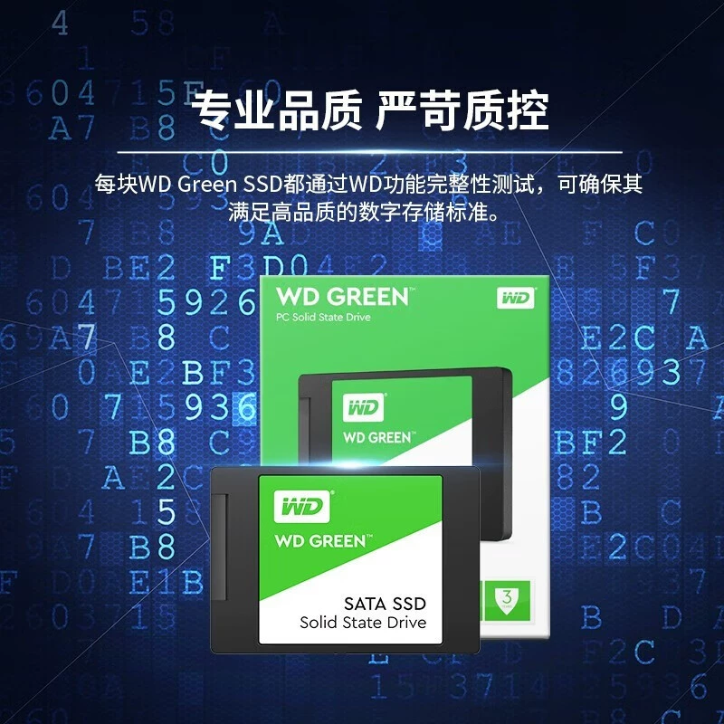 Жёсткий диск SSD WD Green 240G/480G/1T/2T SATA3 высокой скорости, 2.5-дюймовый