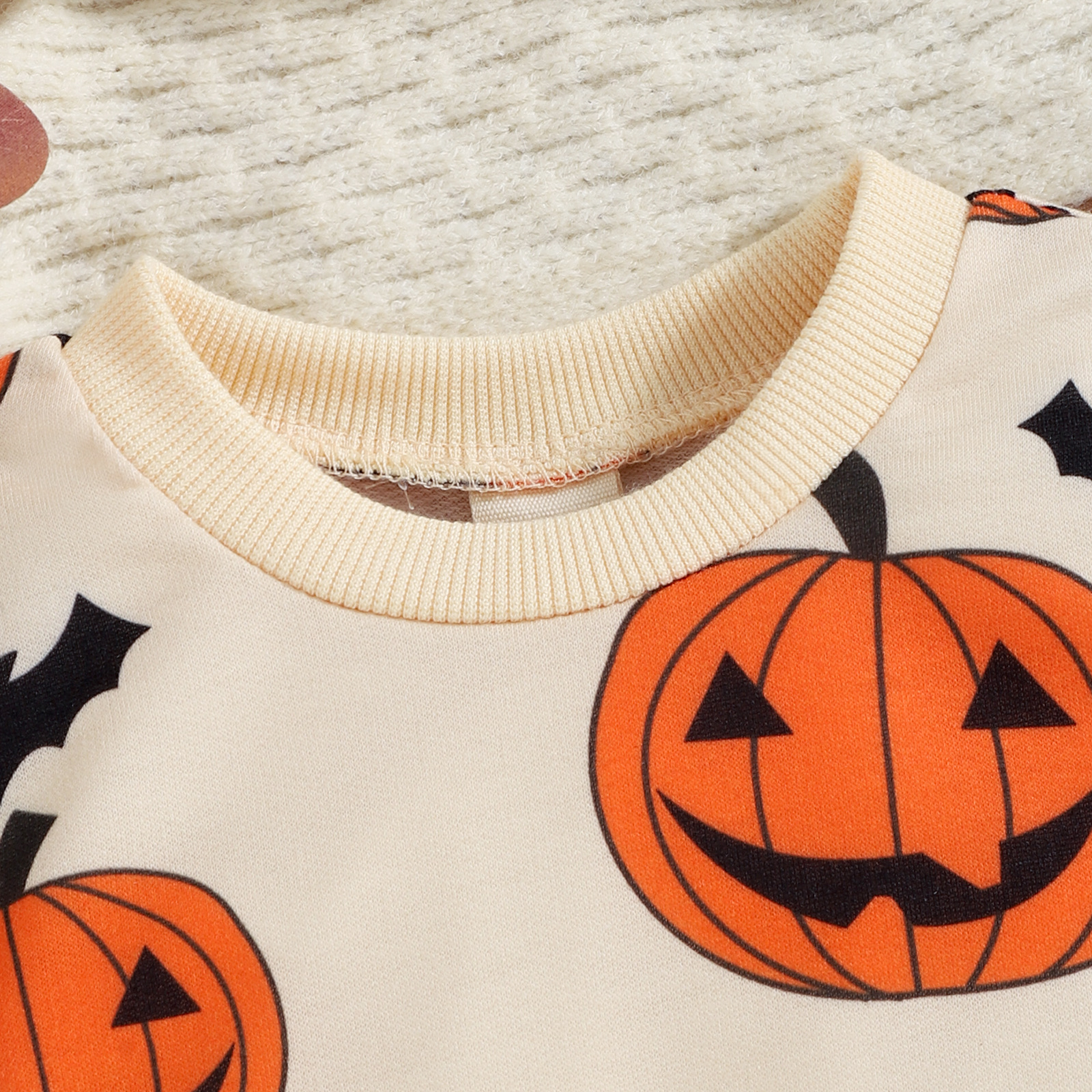 Halloween Cute Pumpkin Cotton Polyester Hoodies & Knitwears display picture 5