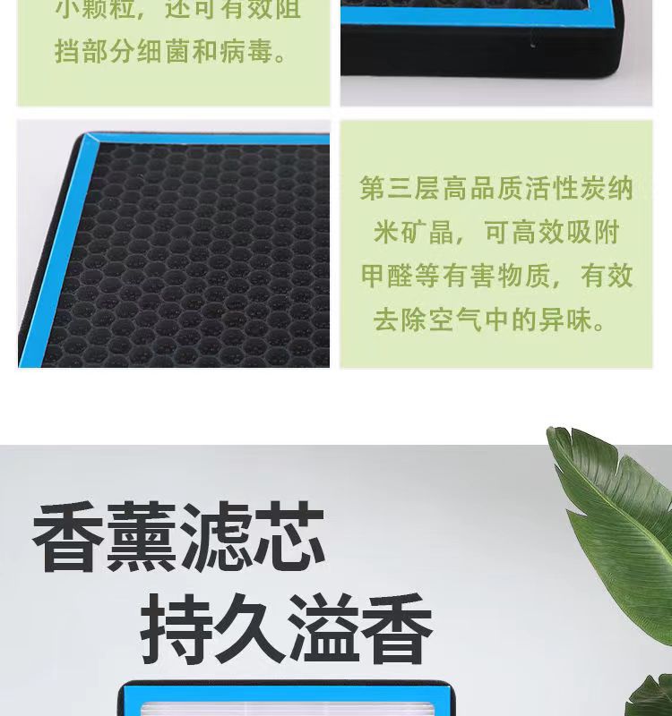 Suitable for Toyota Grevia Aromatherapy Air Conditioning Filter Activated Carbon Car N95 Anti-Haze and Formaldehyde Removal Filter