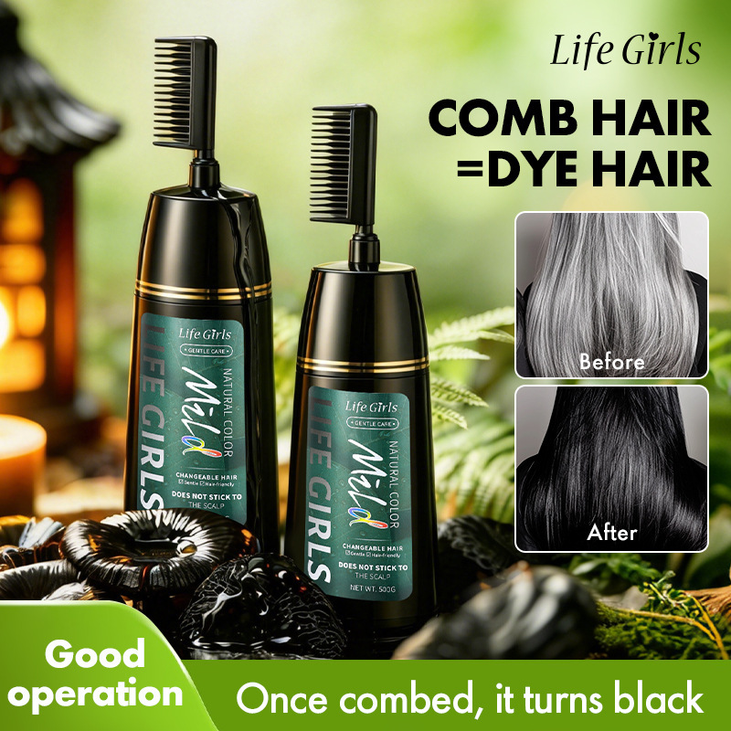 Life Girls colorante de cabello lavable cubierta de color espuma blanca fuente de colorante de cabello fabricantes al por mayor exclusivo transfronterizo