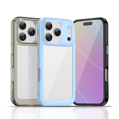 适用炫彩苹果17Air手机壳iPhone17Pro手机套全包亚克力纯色亚克力