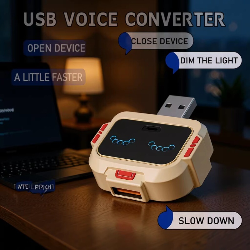 USB Voice Control Switch, Smart Voice Control Hub Docking Station, No App Required, Plug and Play, No Network Needed USB Voice Control Switch, Smart Voice Control Hub Docking Station, No App Required, Plug and Play, No Network Needed