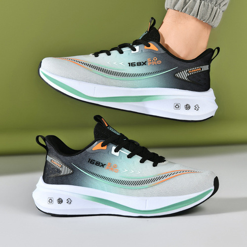 Men's Spring Casual Versatile Youth Lightweight Running Shock Absorbing Featherweight Mesh Breathable Dads Shoes