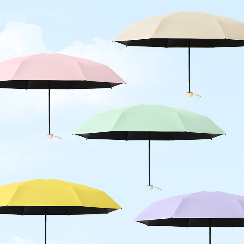 50% off傘 ミニカプセル傘 晴雨兼用 日傘 小型で持ち運び可能 超軽量 ブラックコーティング 日焼け止め ポケット傘|undefined