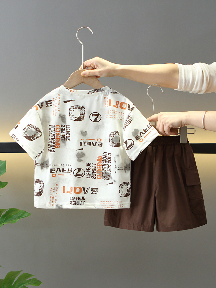 Conjunto de Verano para Niños 7867, Ropa de Verano Moderna y Elegante para Niños 2026, Conjunto de Dos Piezas a la Moda