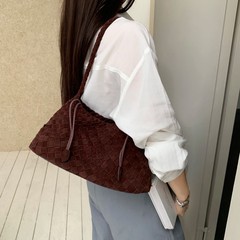 土嚢織り包頭層つや消し牛革レディースフレンチベジタリアンバスケットハンドメイド本革ハンドバッグショルダーバッグ女性用
