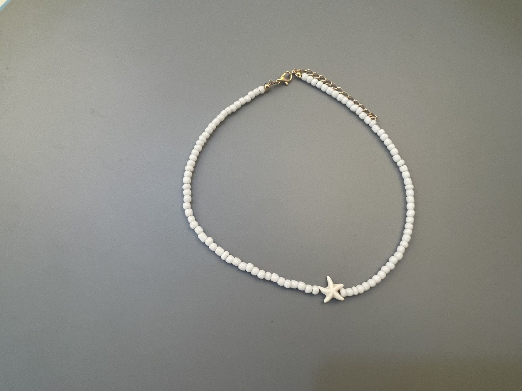 13g Weight Necklace Classification Seed Bead Chain Material 1 Piece Quantity Holiday, Daily Occasion Seed Bead Material Tortoise, Starfish Pattern Women's Gender Marine Style, Simple Style Style Marine Style Simple Style Tortoise Starfish Seed Bead Wholesale Necklace 7