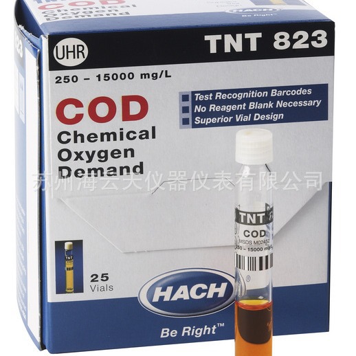TNT82306标准方法（150℃，2小时消解）150支/盒量程COD试剂
