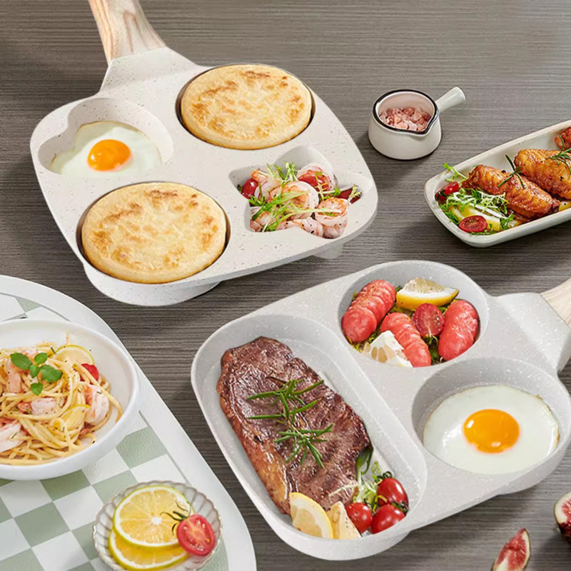 朝食鍋三合一多格五星フライパンの目玉焼きステーキのハンバーグの麦飯石はフライパンにくっつかないで卸売りします。|undefined