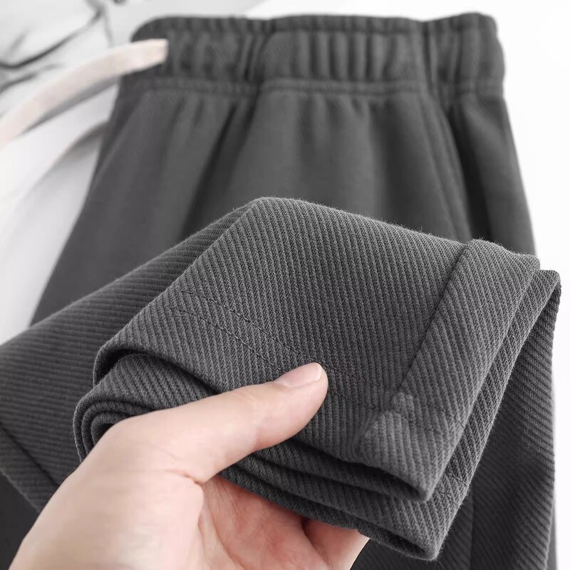 300g Heavyweight Straight Dark Gray Casual Pants Twill Casual Sports Loose Sweatpants Versatile Unisex Long Pants Spring and Autumn 300g Heavyweight Straight Dark Gray Casual Pants Twill Casual Sports Loose Sweatpants Versatile Unisex Long Pants Spring and Autumn