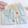 宽松春秋条纹薄款家居服