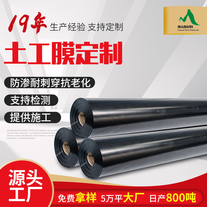 厂家现货土工膜厂家 垃圾填埋场尾矿处理用多种型号防渗土工膜