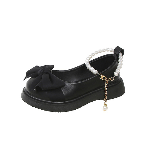 Children's Fashion Pearls Princess Shoes 2024 Spring and Autumn New Style, Unisex Performance and Performance Shoes for Girls