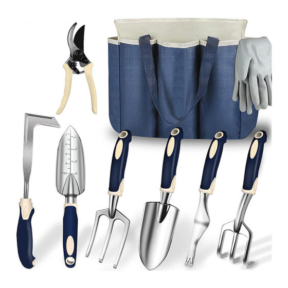 Cross-border Aluminum Alloy Household Planting Garden Tools suit Scissors Shovel Gloves Multifunctional Gardening Tools suit