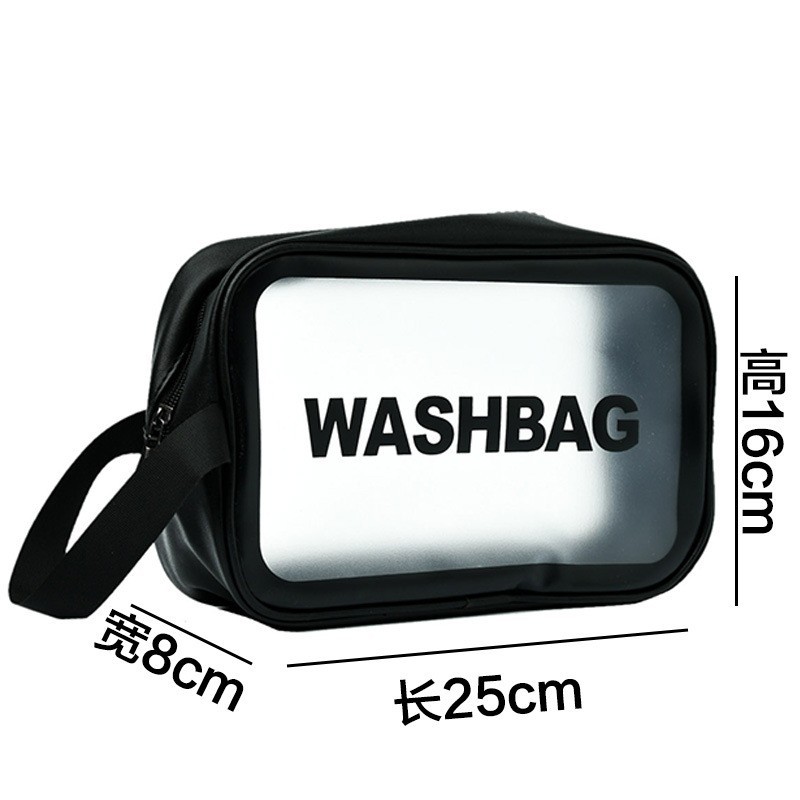 PVC esmerilado bolsa de cosméticos bolsa de almacenamiento bolsa de lavado impermeable portátil de viaje de tres piezas conjunto